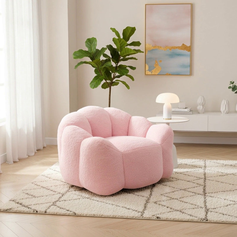 Fauteuil à billes Lotus de compression pour adultes avec anneau à tirer pour un déplacement facile, aucune installation requise