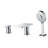 1 Handle Deck Roman Tub Faucet with Diverter-38784555