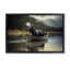 Cadre flottant «Moose in Canoe Tranquility», design par Sasha-929462816-929462819