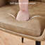 Modern Dining Chairs Suede With Thickened Seat Cushion and Cross-Hatch Pattern Design-673631201-673913368