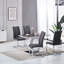 Chaise parsons rembourrée en coton Chobot