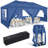 236×118 in Pop up Canopy Tent, Waterproof Commercial Tent with 6 Removable Sidewalls-99443263