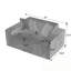 Causeuse avec coussin et coussin moelleux-385274629