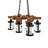 Rustic Lodge 8 - Light Dimmable LED Square / Rectangle Chandelier
