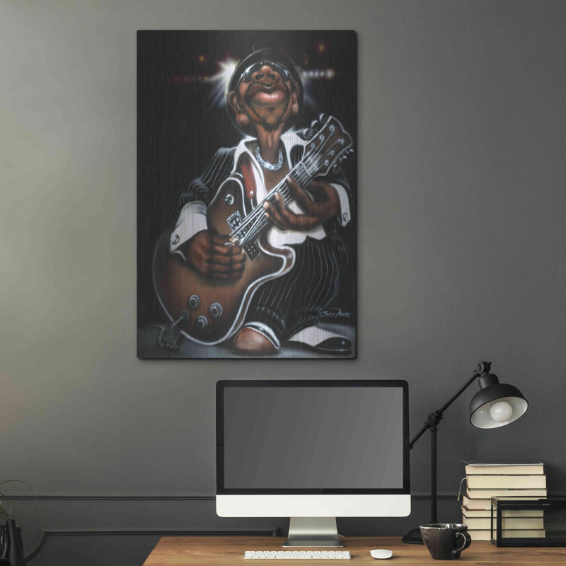 «Jazzman Cool» par Leonard Jones, H 36 po x l 24 po