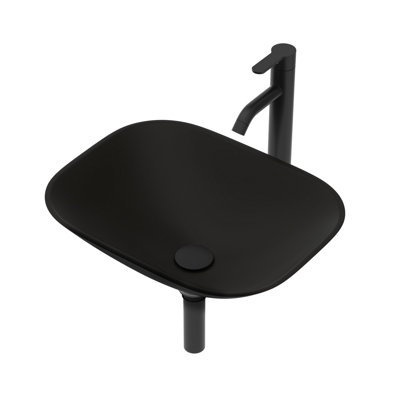 Bathroom Tempered Glass Vessel Bathroom Sink With Faucet And Pop-Up Drain