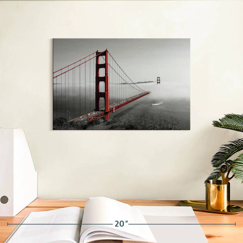Golden Gate Foggy, H 8 po x l 12 po