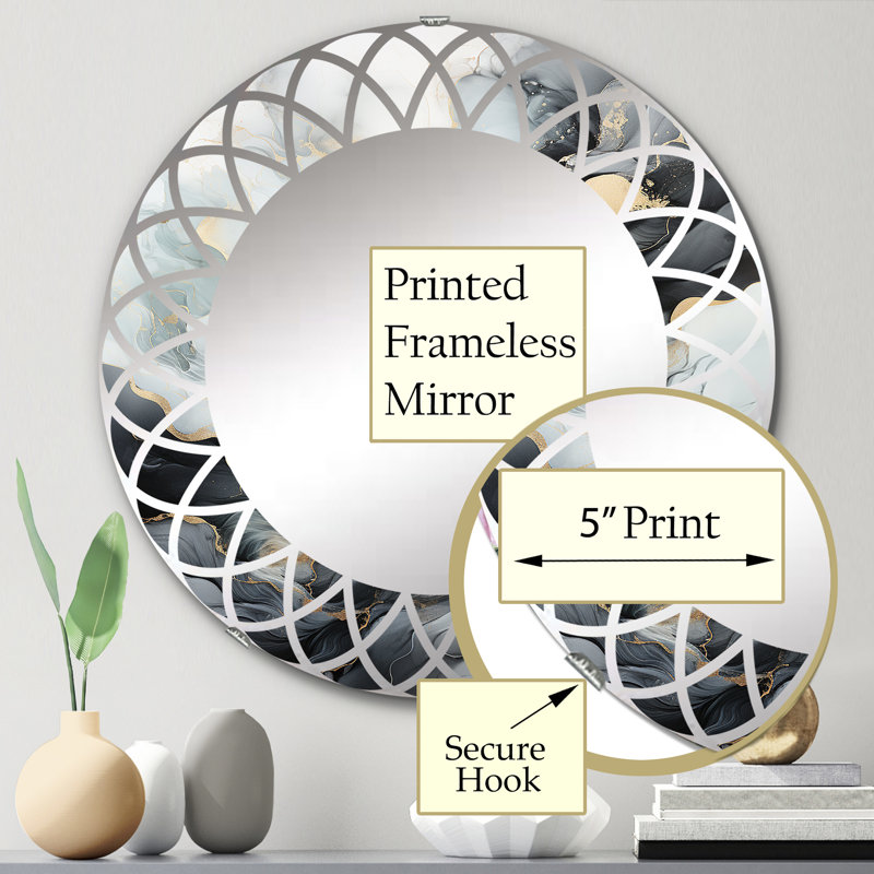Stafani Circle Mirror, 24" x 24"