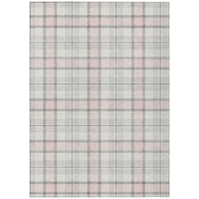 Zinara Pink Washable Indoor-Outdoor Rug - 