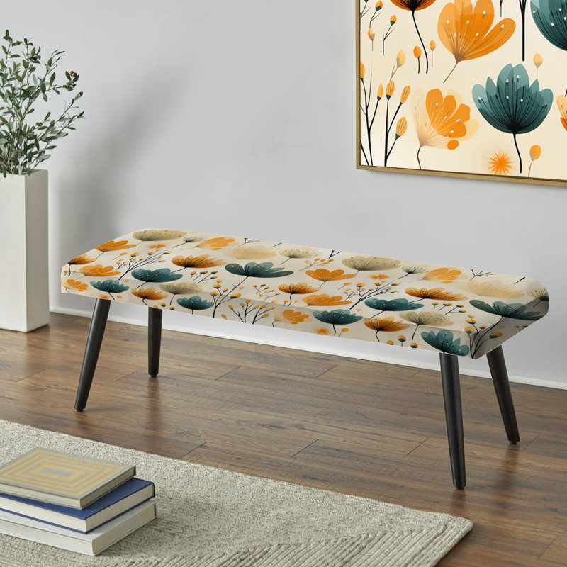 Lace Veil - Banc rembourré, Danish Modern Elegance Geometric