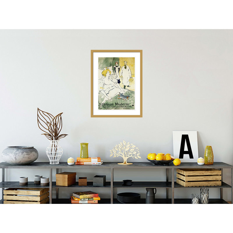 «The Modern Artisan» par Henri de Toulouse-Lautrec, impression giclée sur cadre, H 29,5 po x l 22,51 po