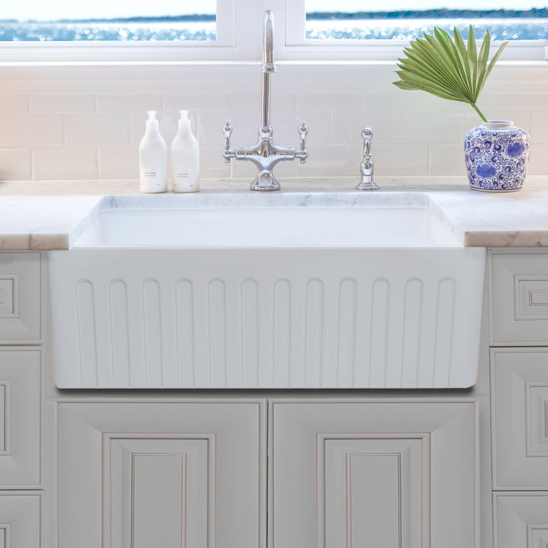 29.75'' L Single Basin Kitchen Sink