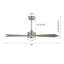 Ventilateur de plafond d'intérieur à 5 pales Portico avec ensemble d'éclairage et télécommande-1494877472-1494877473-1494877475