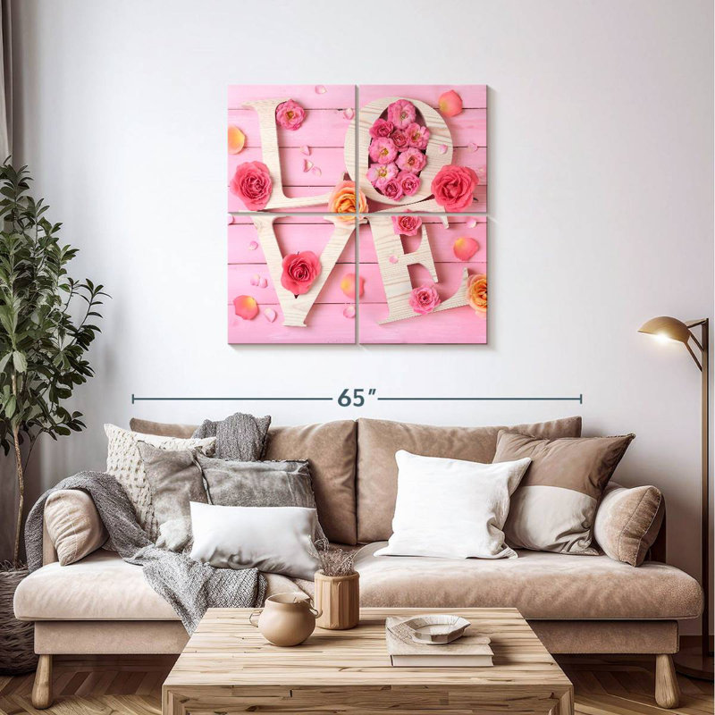 Kema Floral Love Wall Sign