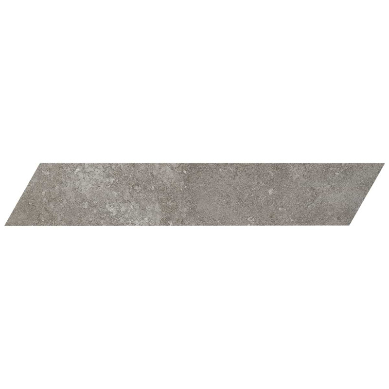 New Rock 4x21 Chevron Matte Porcelain Tile, Fossil Dark Gray