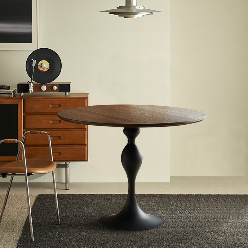 Table de salle à manger en acier au carbone, H 29,49 po x L 31,3 po x l 31,3 po