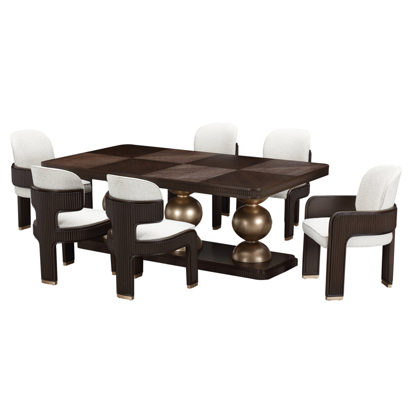 West Kensington Rectangular Dining Table, Espresso Wood