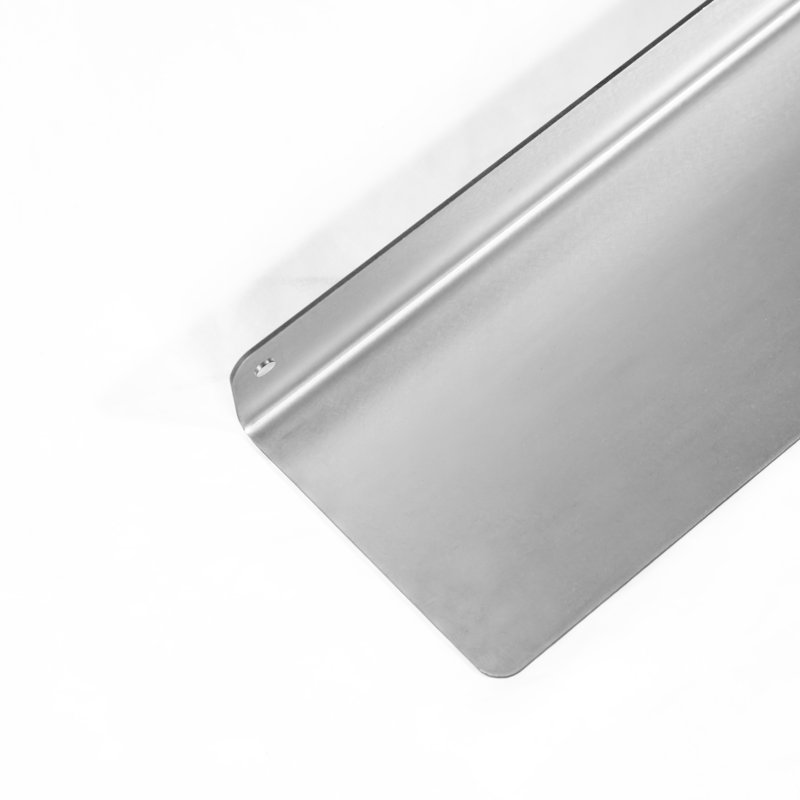 Tablette flottante en métal, 2" H x 42" L x 6" D, Stainless Steel