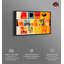 "Drinks On The Line Retro Drinks Bar Cart", impression murale par Notoriart-102551720-102551717