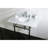 Kingston Brass Templeton 36-Inch Vanity Top with Brass Legs (8-Inch, 3-Hole)-17298307