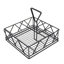 Support d'organisation de condiments pour table en métal noir 8 x 8 x 7 po Fixturedisplays® 9B58961F811A47B4AAA0ADC66A969FFC