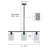 3 - Light Black Kitchen Island Pendant