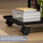 Modern 3 Tier End Table Rack Side Table Cart With 360 Rolling Wheels & Drawer