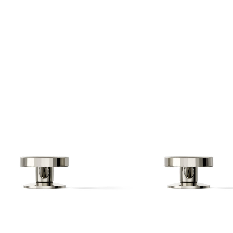 Components Industrial Bathroom Sink Faucet Handles, Nickel