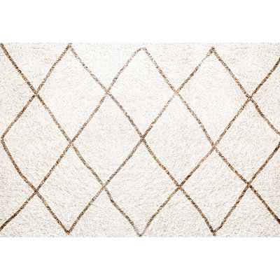 Abreonna Rectangle Geometric Vinyl Area Rug