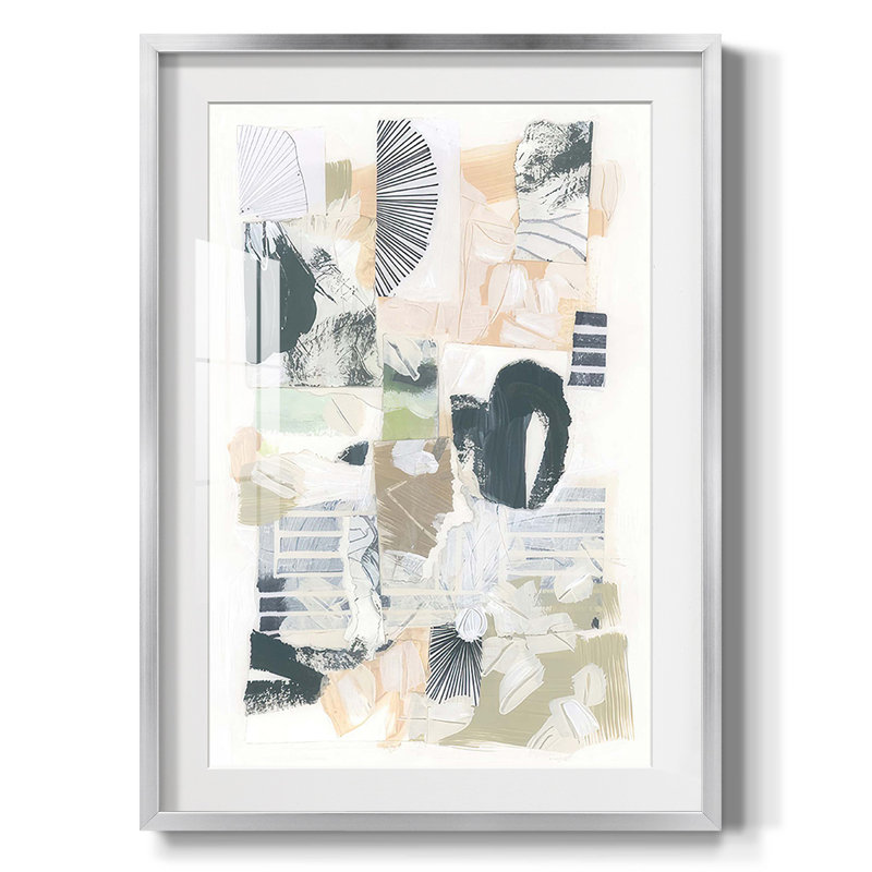 The Shadow Framed Print, White, Silver Framed Paper