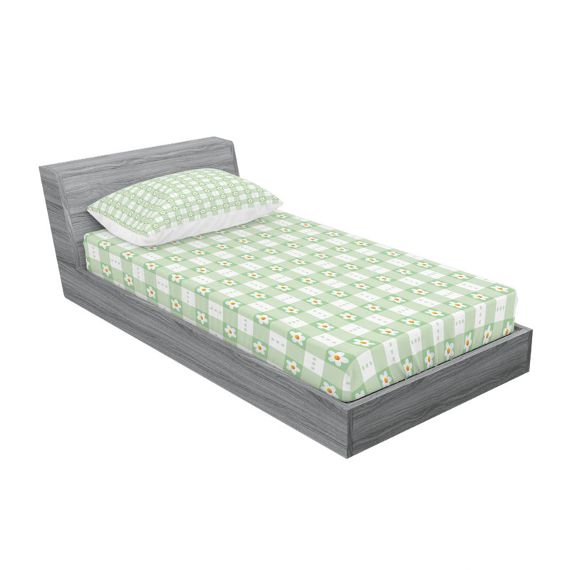 Microfiber Floral Sheet Set, Twin XL Sheet Set + Fitted Sheet + 1 Pillowcase, Tribal Striped