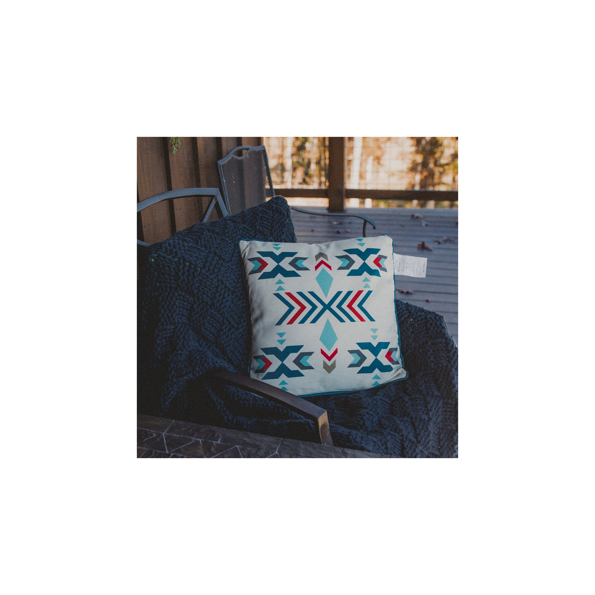 Chess Hand Knitted Solid Textured Chess Pattern Soft Throw Blanket, Navy, 60" L x 50" W