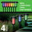 Bell+Howell Colour Changing Solar Powered Pathway Lights With Remote Control, Wireless Auto On/off
