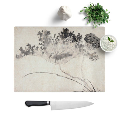 Glass Lotus Flower by Shen Zhou Chopping Board