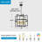 6-Light Adjustable Lantern Chandelier Pendant Light Fixture for Dining Room Hallway Foyer Entryway-310570631