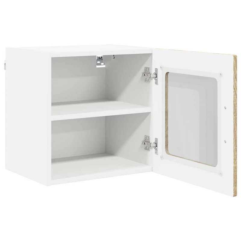 Vidaxl Kitchen Wall Cabinet With Shelf Artisan Oak 80 X 31 X 40 Cm, Sonoma Oak, 40cm H x 40cm W x 31cm D