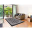 Tapis géométrique noir / beige Demaris-708840462