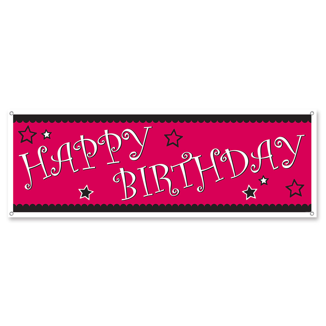 Birthday Banner (Set of 4) The Party Aisle™