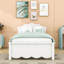 Wood Platform Bed with Headboard-1898752434