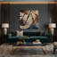 Art mural sur toile beige-1111220080