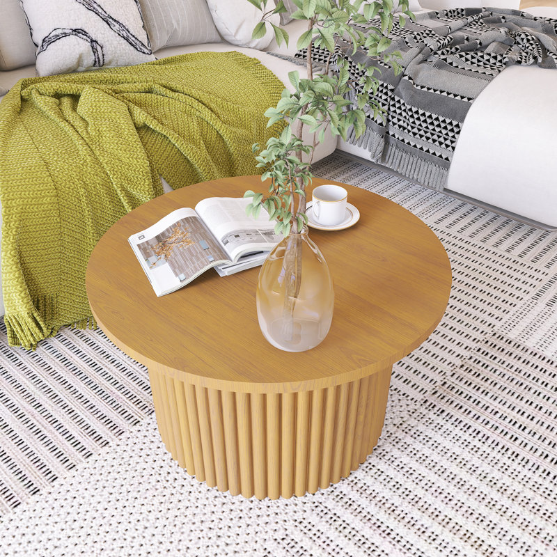 Table basse avec tiroir Farmhouse, Naturel