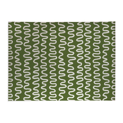 Wiggle Stripe Low Profile Kitchen Mat
