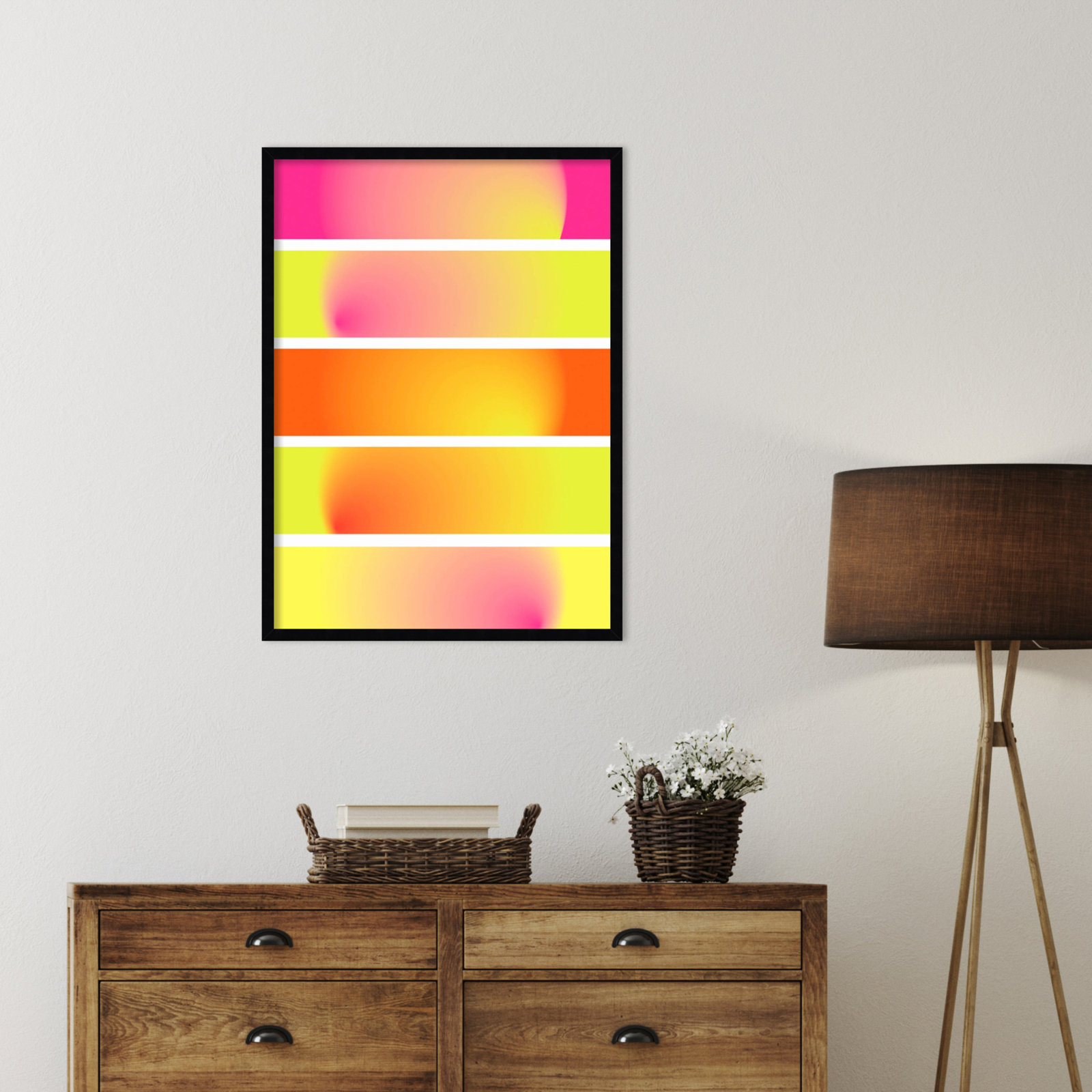 One Way by Valeria Castillo, Black, 33" H x 24" W x 1" D