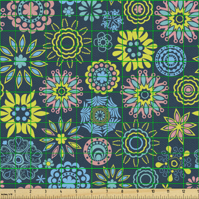 Charylene Ornate Snowflakes Multi-purpose Fabric