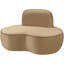 Chaise rembourrée en velours Swerve-1425424400