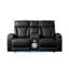 Causeuse inclinable de style moderne Fortuner en bois et massage inclus - Noir