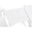 Méridienne d'extérieur en blanc, conception classique, fabrication de hanches et d'acier inoxydable, plateau central pour petits objets, siège blanc avec style, matériau, 304 accessoires, cour arrière