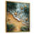 Toile avec cadre flottant or