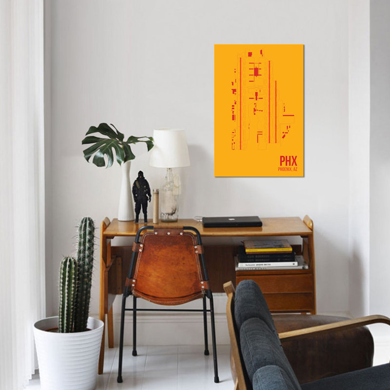 « phoenix sky harbor », reproduction d’impression sur toile, H 26 po x l 18 po x P 1,5 po, Toile tendue, Pas de tapis