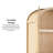 Sitarski 76" H x 30" W Modern Arched Standard Bookcase with Glass Doors-98582621